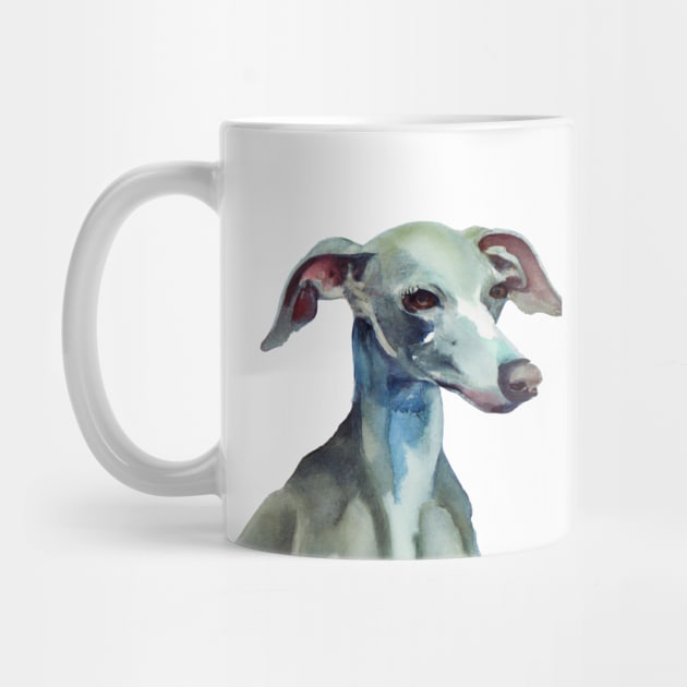 Watercolor Italian Greyhound - Dog Lovers by Edd Paint Something